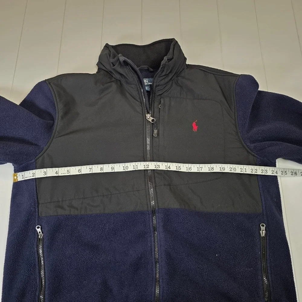 Polo Ralph Lauren‎ Men's Size L Polartec Fleece Jacket Navy Blue Full Zip
